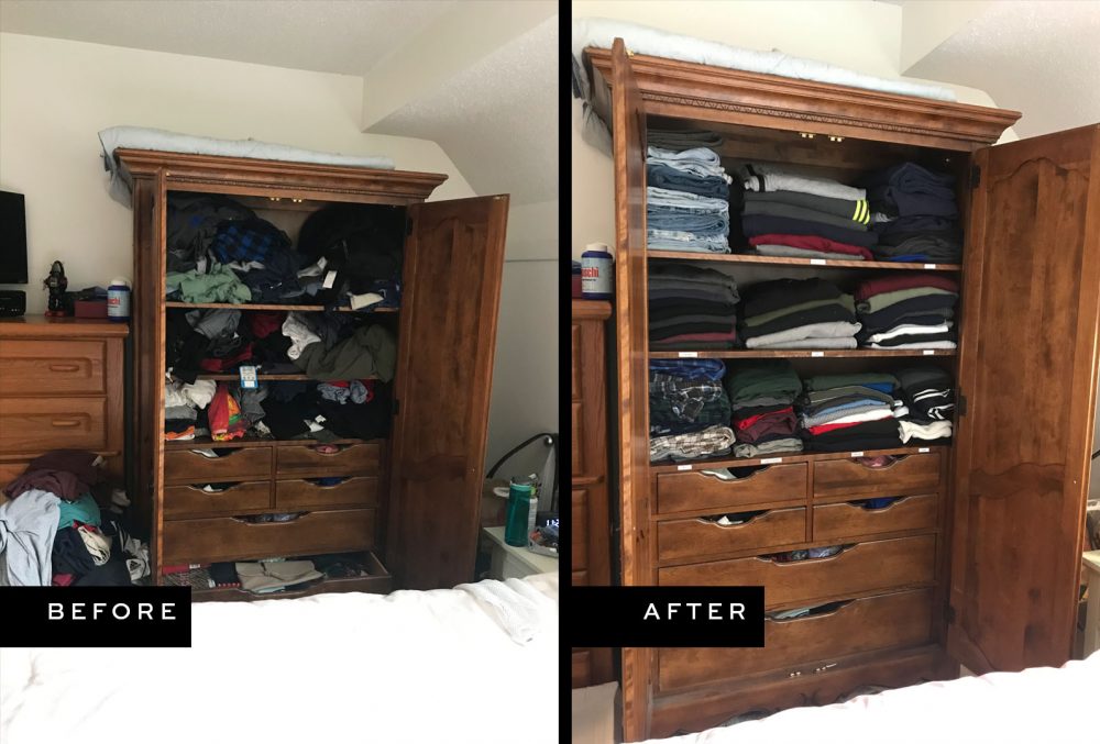 Armoire Before and After
