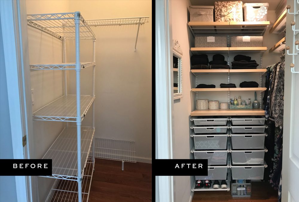 Master Closet Before and After